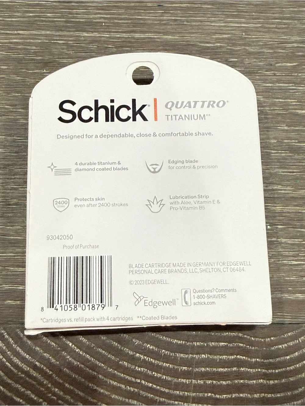 NWT Schick Quattro Titanium Value Pack Razor Blades 8 pack 4 blades